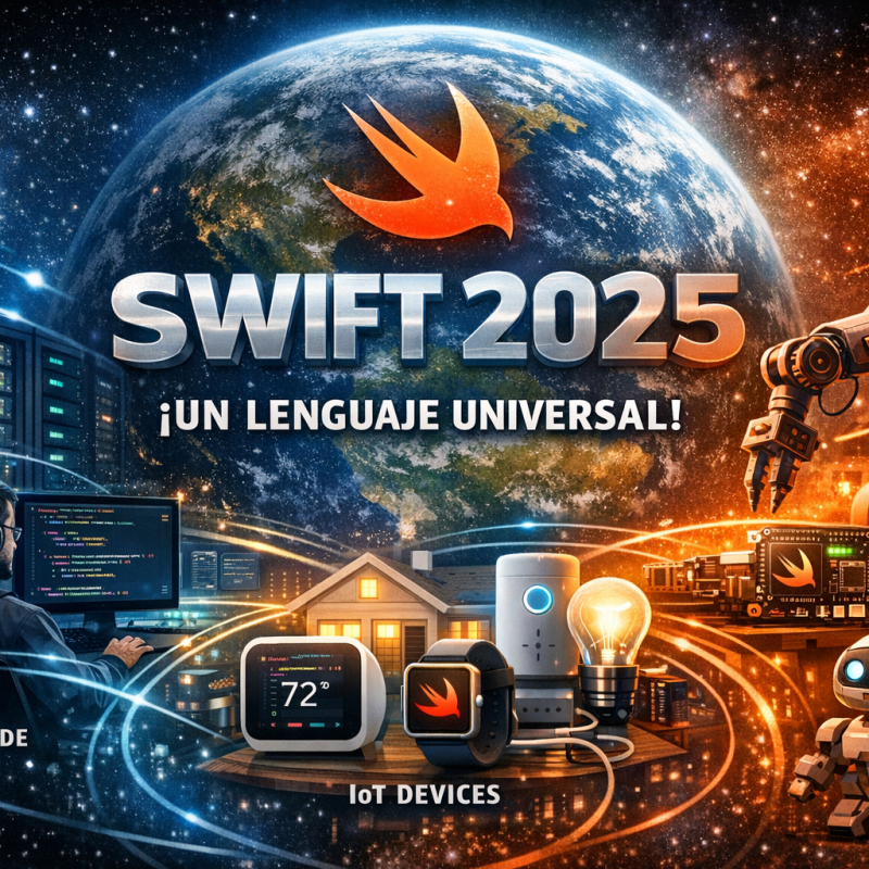 Swift cierra 2025 como un lenguaje verdaderamente universal: del servidor al microcontrolador